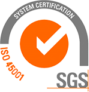 Certificación ISO 45001:2018 emitida por SGS